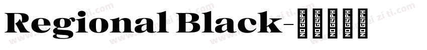 Regional Black字体转换